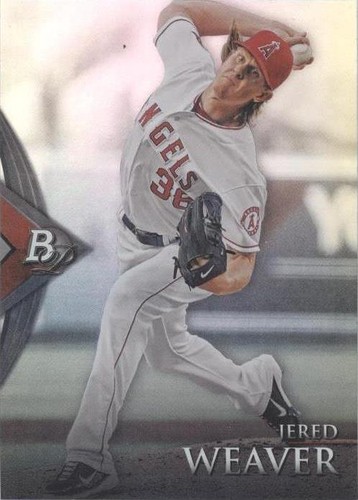2014 Bowman Platinum - Jered Weaver #74