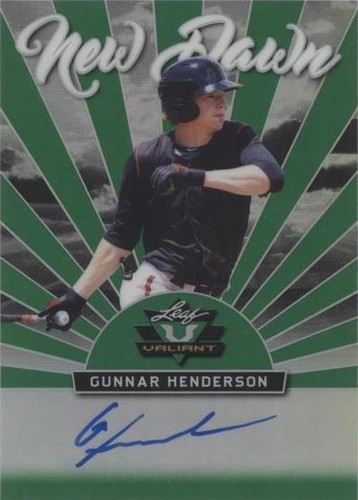 2019 Leaf Valiant - Gunnar Henderson #ND-GH1