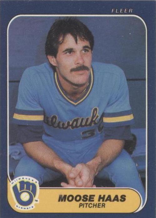 1986 Fleer - Moose Haas #489