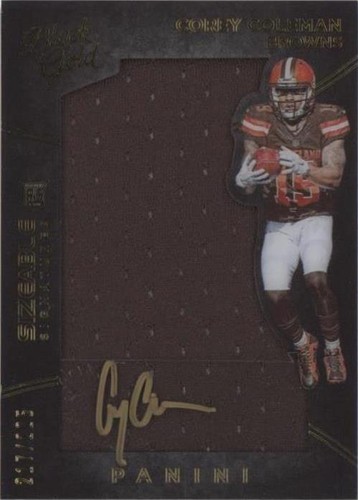 ★mi★ColemanNaturalWoodRollTable 90 2016 Panini Crown Royale #90 Corey Coleman Holo Gold #/149