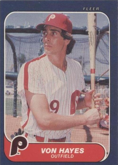 Fleer 1986 - Von Hayes #443