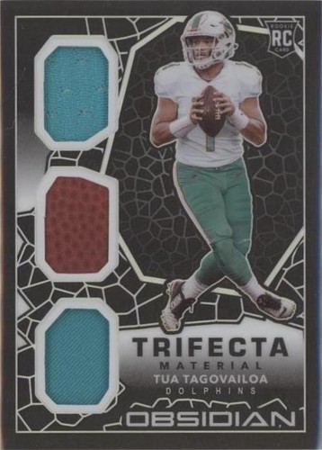 TUA TAGOVAILOA RC ROOKIE CARD /50 4 COLOR RPA AUTO PANINI