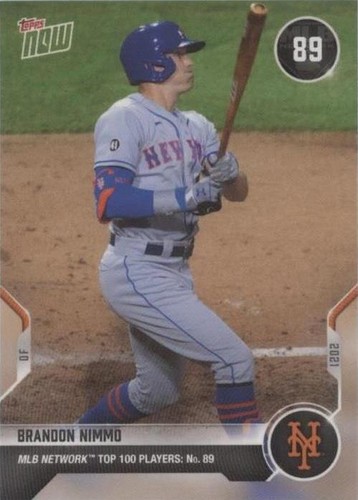 2021 Topps Now MLB Network Top 100 Players - Brandon Nimmo #T-89