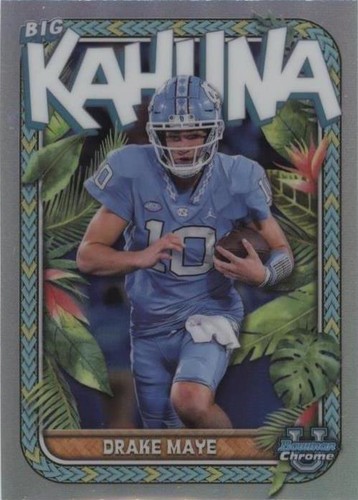2023 Bowman University Chrome Drake Maye #TBK-2