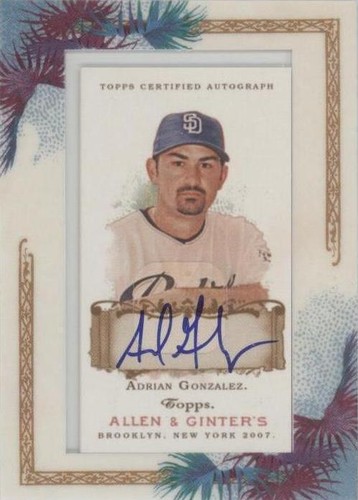 2007 Topps Allen & Ginter's - Adrian Gonzalez #AGA-AG2