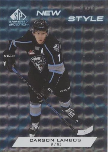 2021-22 Upper Deck SP Game Used CHL Edition - Carson Lambos #NS-CL