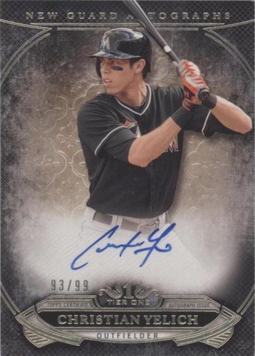 2015 Topps Tier One - Christian Yelich #NGA-CY