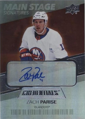 2021-22 Upper Deck Credentials - Zach Parise #BTS-ZP