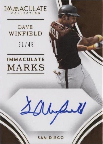2016 Panini Immaculate Collection - Dave Winfield #IM-DW