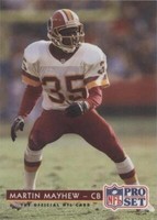 1992 Pro Set Martin Mayhew #82