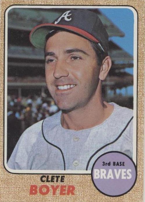 1968 Topps - Clete Boyer #550