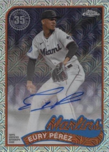 Eury Pérez, Walker Buehler Eury Perez, Miami Marlins, 2024 Topps Series 1 