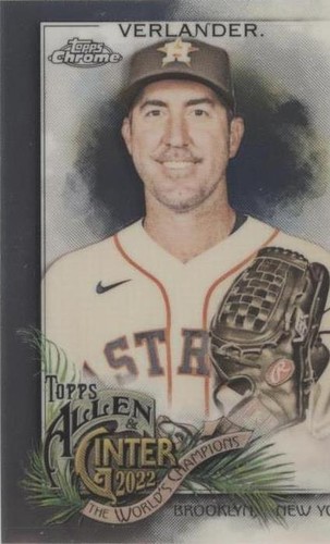 2022 Topps Allen & Ginter Chrome - Justin Verlander #51