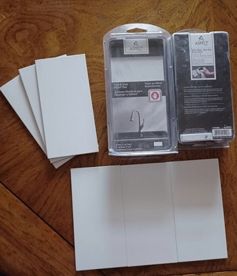 Aspect Peel & Stick Collage Tile (White) 63 tiles