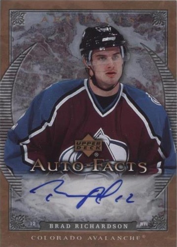 2007-08 Upper Deck Artifacts - Brad Richardson #AF-BR