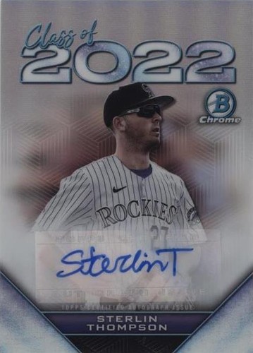 2022 Bowman Draft - Sterlin Thompson #C22A-ST