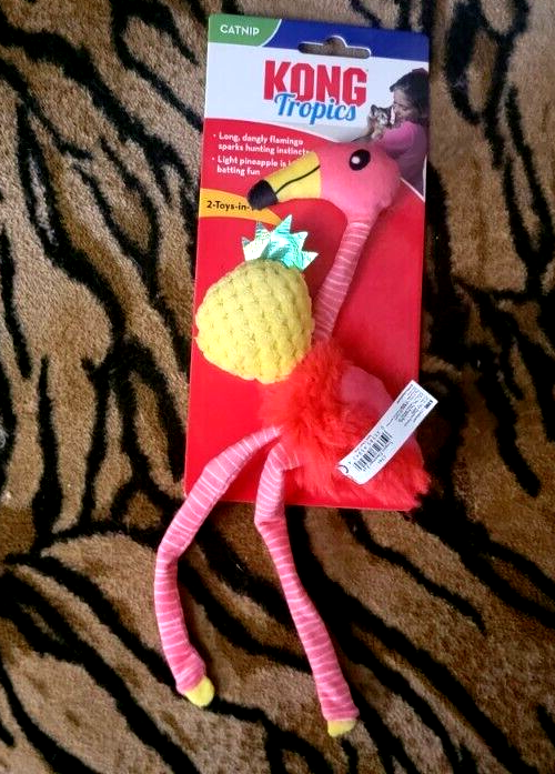 Kong Cat Tropics Flamingo and Pineapple w/ Catnip New!