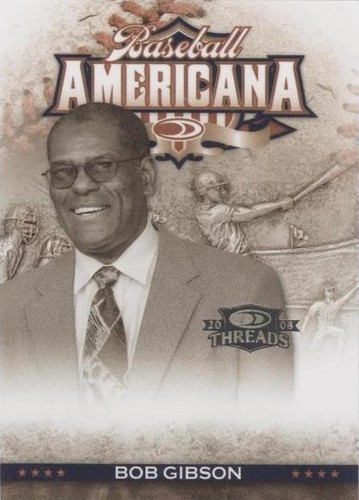 2008 Donruss Threads - Bob Gibson #BA-41