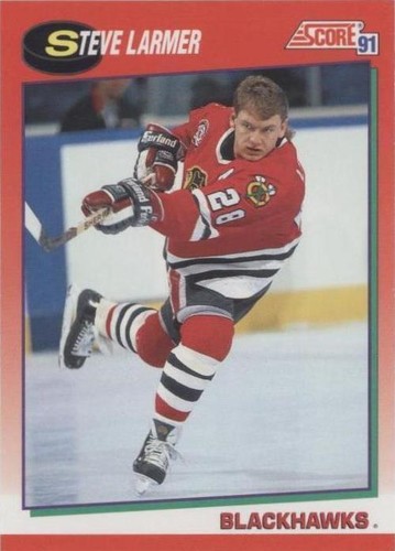 1991-92 Score Canadian - Steve Larmer #140