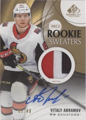 2019-20 Upper Deck SP Game Used - Vitalii Abramov #RS-VA