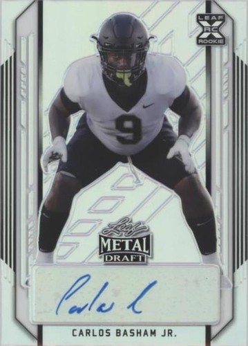 2021 Leaf Metal Draft Carlos Basham Jr. #BA-CBJ