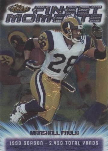 2000 Topps Finest Marshall Faulk #FM10