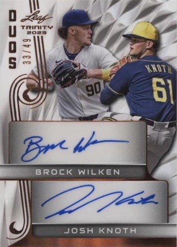 2023 Leaf Trinity - Brock Wilken Josh Knoth #DA-3