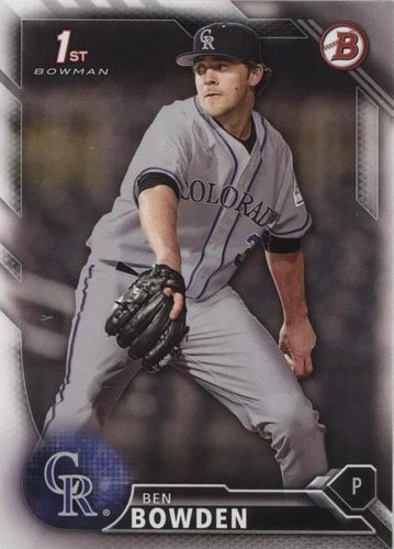 2016 Bowman Draft - Ben Bowden #BD-36