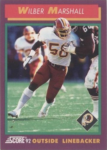 1992 Score Wilber Marshall #129