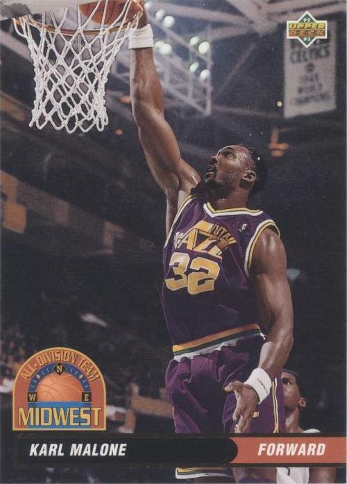 1992-93 Upper Deck - Карл Мэлоун #AD12