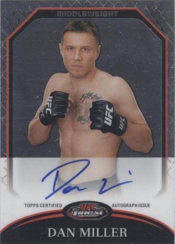 2011 Topps Finest UFC - Dan Miller #A-DM
