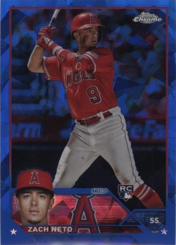 2023 Topps Chrome Update Series Sapphire Edition - Zach Neto #USCS116