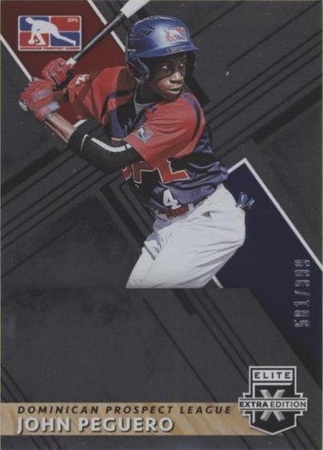 2019 Panini Elite Extra Edition - John Peguero #191