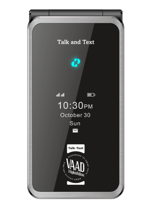 New POM Phone Touch Screen Full Keyboard KOSHER Flip Phone Unlocked 4G LTE