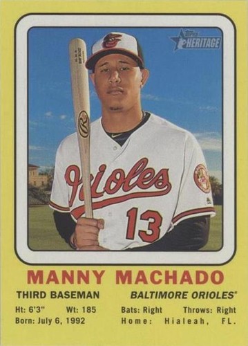 2018 Topps Heritage - Manny Machado #69CC-MM