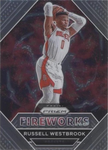 Russell Westbrook #17 2020-21 Panini Prizm Fireworks Houston 