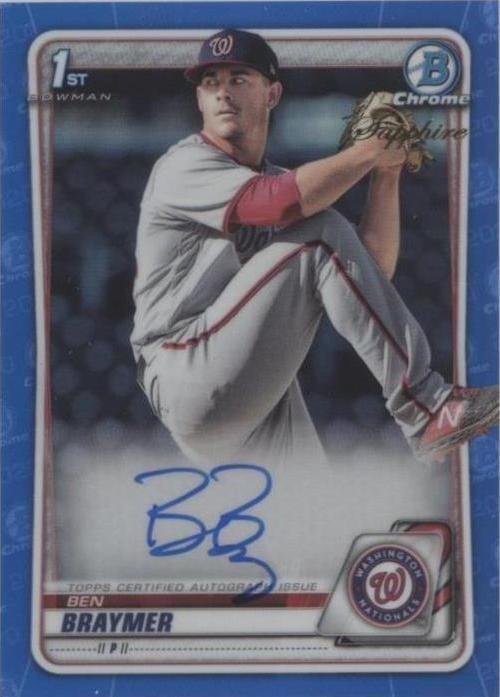 2020 Bowman Chrome Sapphire Edition - Ben Braymer #BSPA-BB