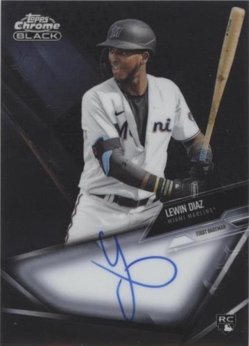 2021 Topps Chrome Black - Lewin Diaz #CBA-LD