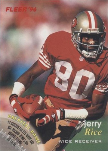 1996 Fleer Shell FACT Jerry Rice #93