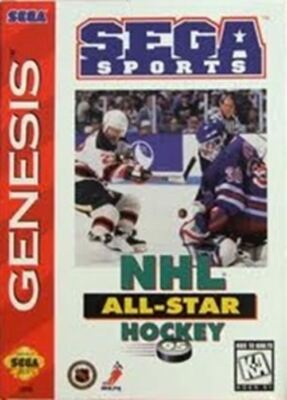 NHL All Star Hockey 95 - Sega Genesis Game