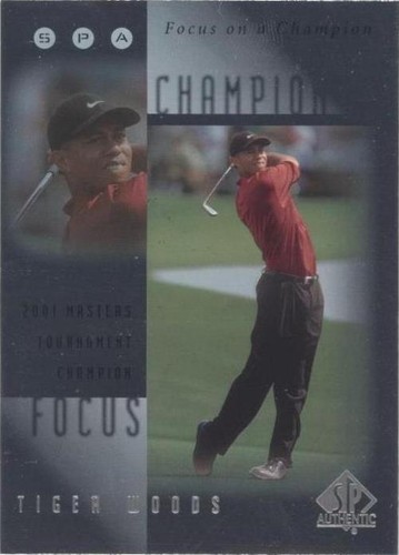 2001 SP Authentic - Tiger Woods #FC8