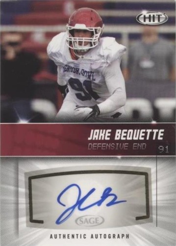 2012 SAGE Hit Jake Bequette #A29