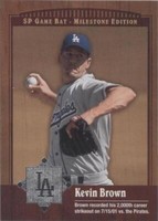 2001 SP Game Bat Edition Milestone - Kevin Brown #64