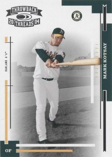 2004 Donruss Throwback Threads - Mark Kotsay #148