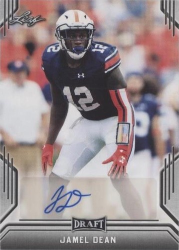 2019 Leaf Draft Jamel Dean #BA-JD2