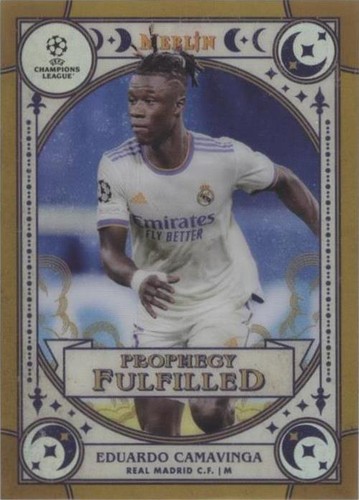 2021-22 Topps Merlin Collection Chrome UCL Eduardo Camavinga #PF-12
