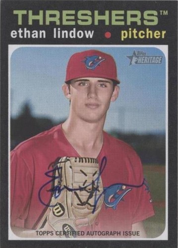 2020 Topps Heritage Minor League Edition - Ethan Lindow #ROA-EL