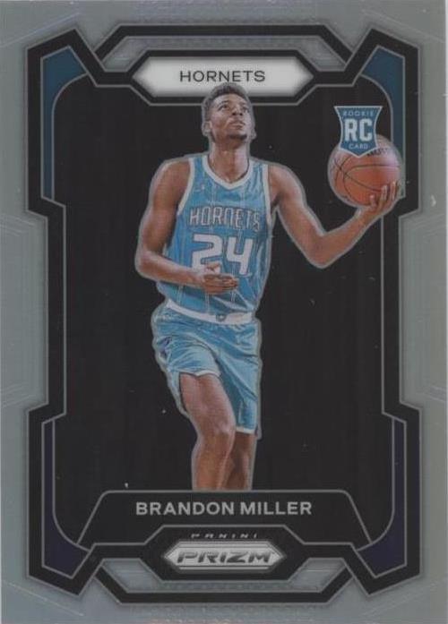 2023-24 Panini Prizm - Silver Prizm #152 Brandon Miller (RC)