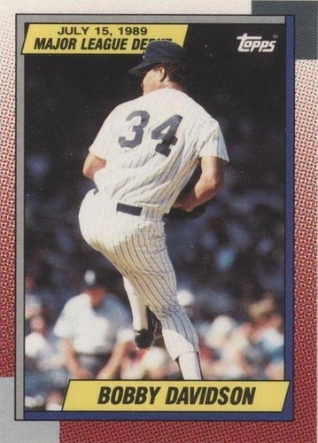 1989-90 Topps Major League Debut 1989 - Bob Davidson #29
