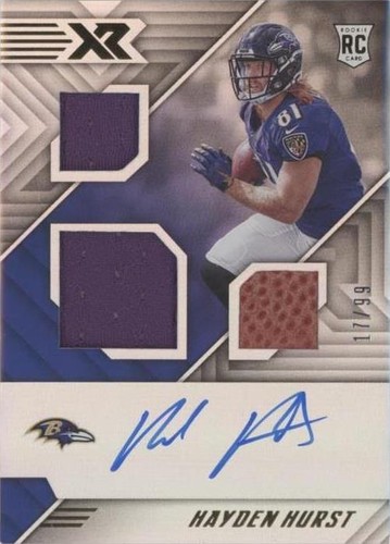 2018 Panini XR Hayden Hurst #168